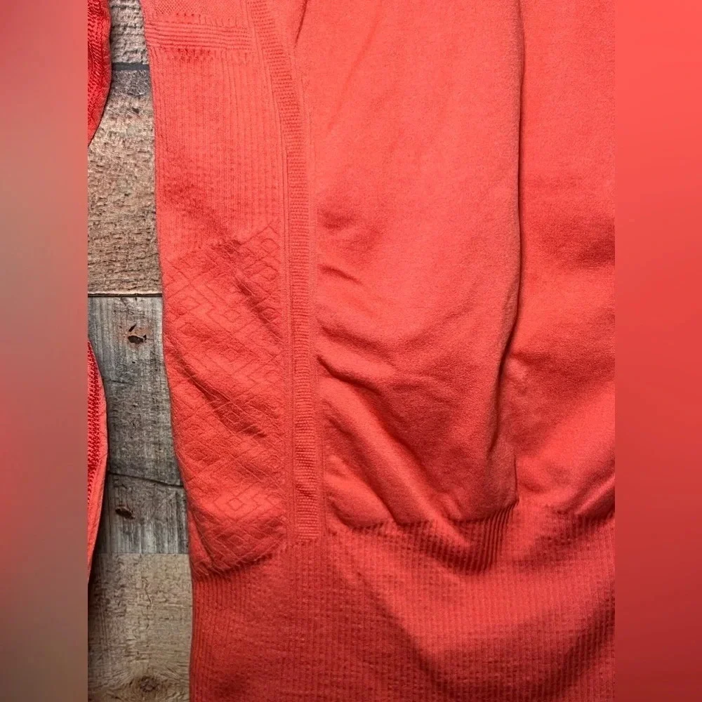 🌻 Athleta Tracker Hoodie in Cosmic Orange Women's size XS seamless activewear - Picture 6 of 8